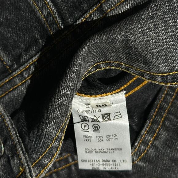 Signal Noise Backstrap cut out cropped denim jacket - Picture 4 of 5